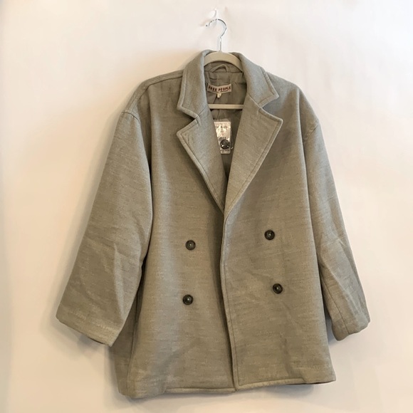 Free People Hannah Slouchy blazer oregano size small - Picture 2 of 12